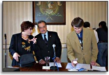 La ministra Lemieux en compaa del alcalde de Guanajuato