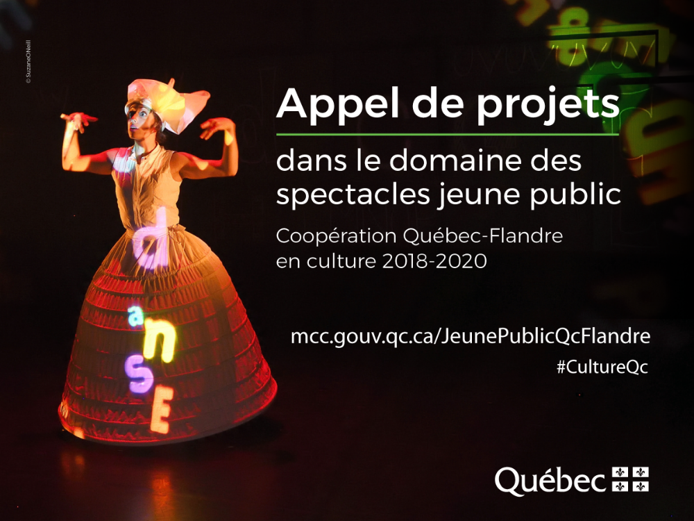Appel de projets dans le domaine des spectacles jeune public. Coopération Québec-Flandre en culture 2018-2020.