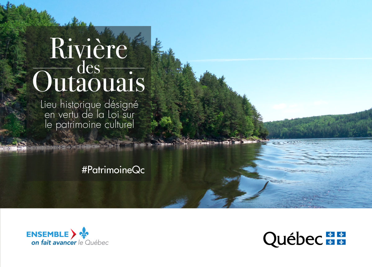 Rivire des Outaouais, lieu historique dsign en vertu de la Loi sur le patrimoine culturel. #PatrimoineQc