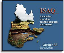 Visuel couverture de l'Inventaire des sites archéologiques du Québec.